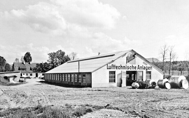 1948: Otto Keller gründet die „Fabrik für Luft- und Wärmetechnische Industrieanlagen Otto Keller“ in Kirchheim/Teck-Jesingen, dem heutigen Unternehmensstandort.