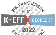 Das KEFF-Label zeichnet Unternehmen aus, die nach einem KEFF-Check belegbar Maßnahmen zur Steigerung der Energieeffizienz durchgeführt haben.